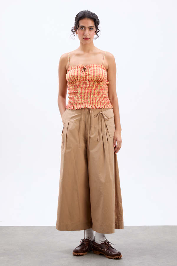 Damson Madder Nola Cami - Orange Gingham