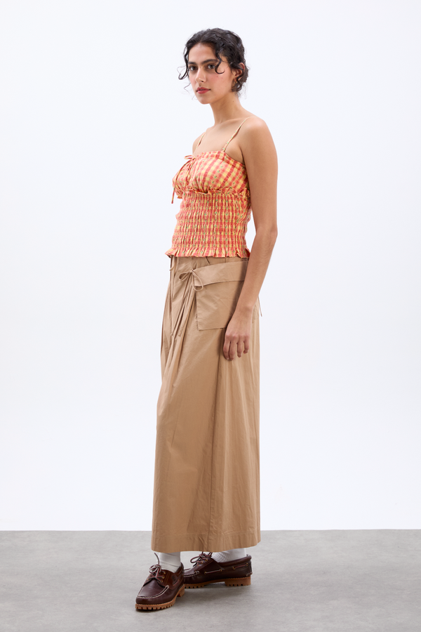 Damson Madder Nola Cami - Orange Gingham