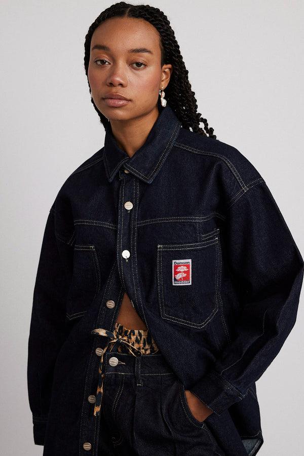 Damson Madder Nova Oversized Shacket - Indigo