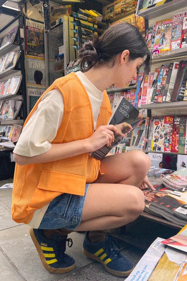 Damson Madder Orange Fisherman Gilet