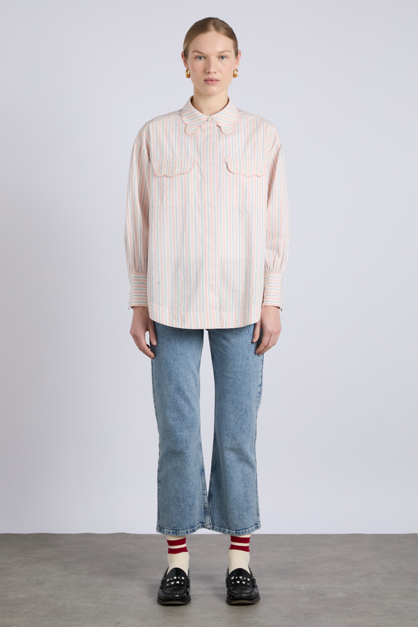 Damson Madder Phoebe Shirt - Apricot Business