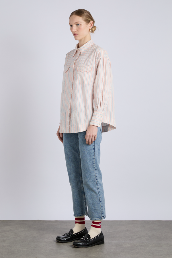 Damson Madder Phoebe Shirt - Apricot Business