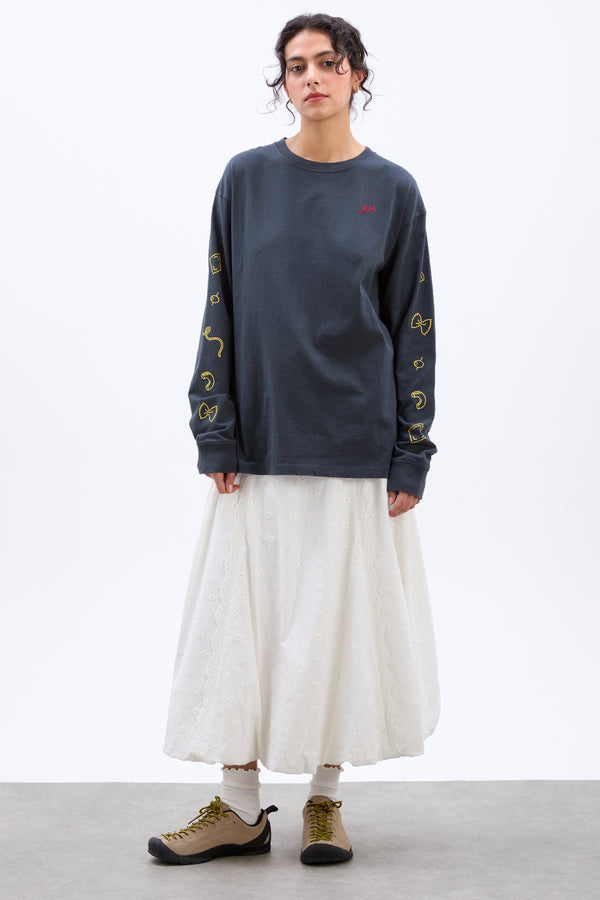 Damson Madder Pizza Party Ls Washed Tee