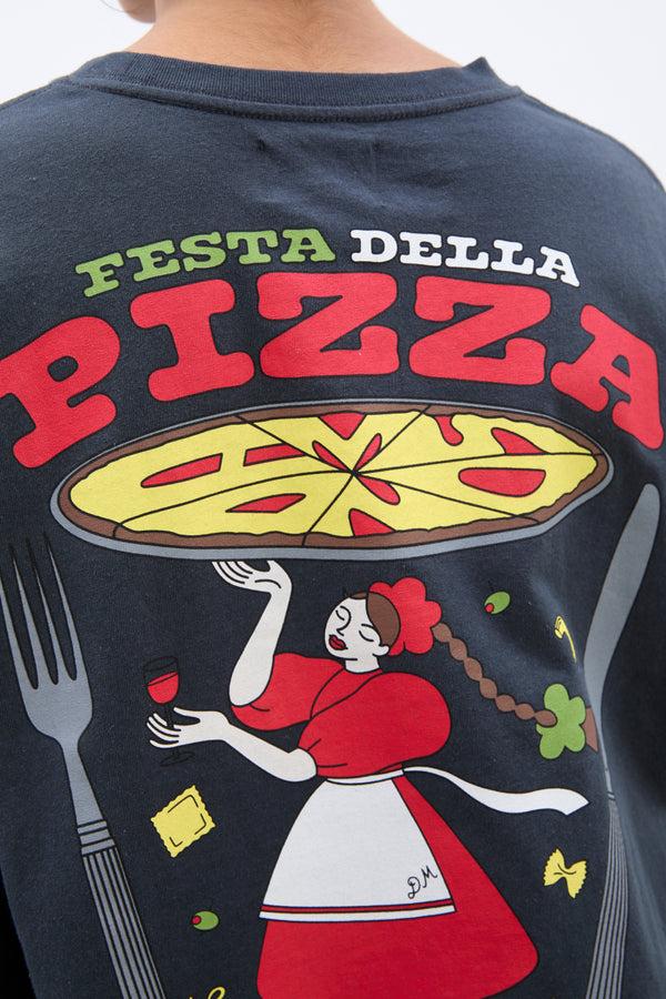 Damson Madder Pizza Party Ls Washed Tee