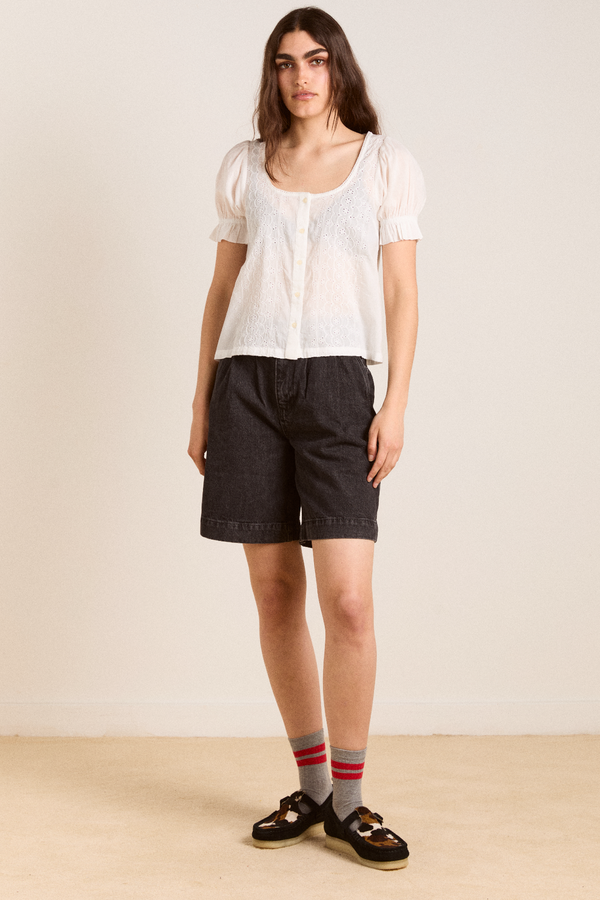 Damson Madder Prim Blouse - Off White