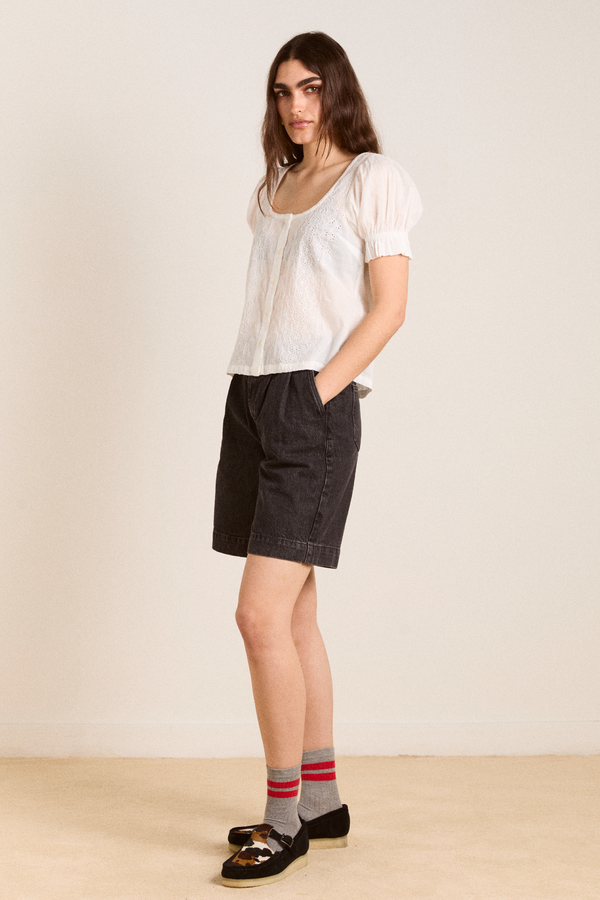 Damson Madder Prim Blouse - Off White