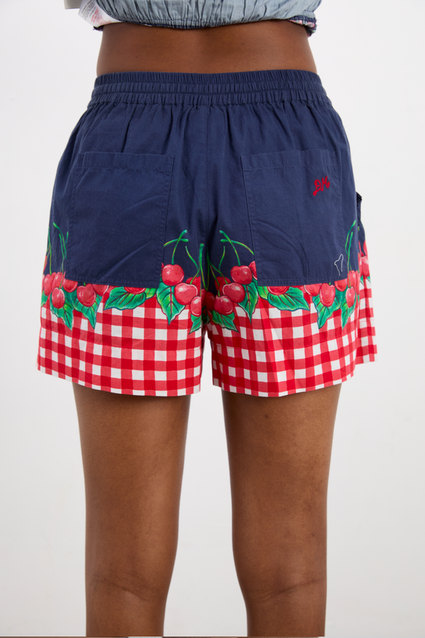 Damson Madder Pull On Shorts - Cherry Pie