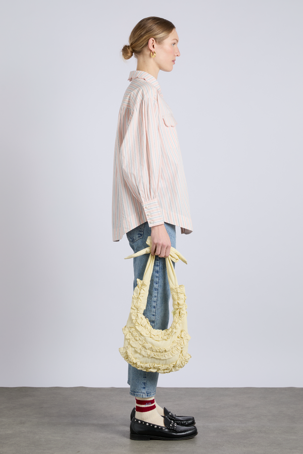 Damson Madder Quinn Slouchy Bag In Butter Yellow