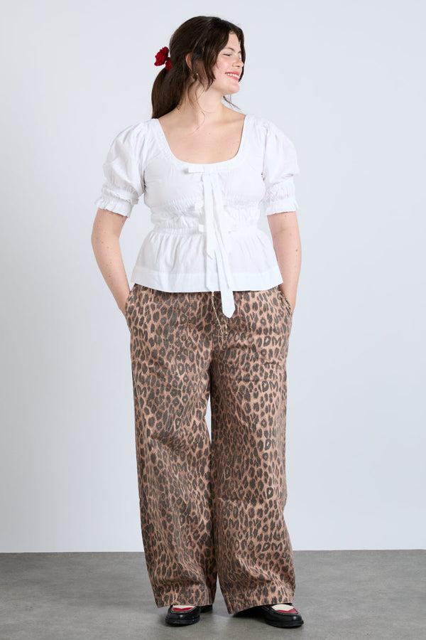 Damson Madder Rafe Pant - Leopard Print