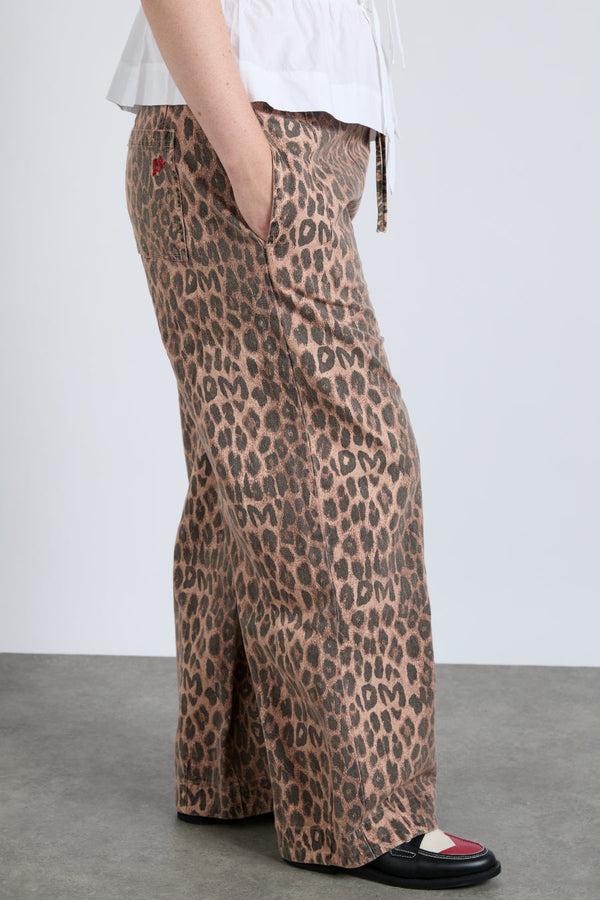 Damson Madder Rafe Pant - Leopard Print