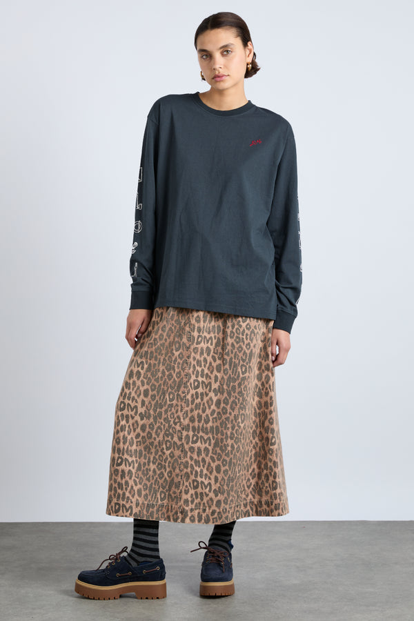 Damson Madder Rafe Skirt - Leopard