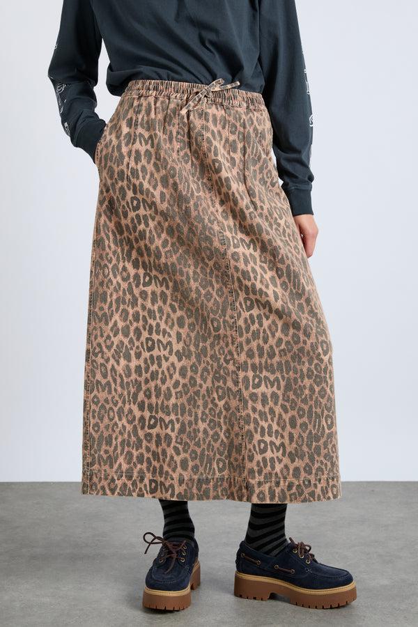 damson madder rafe skirt - leopard