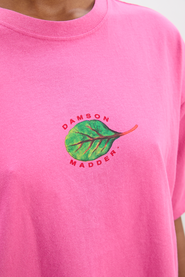 Damson Madder Salad Boyfriend Tee- Pink