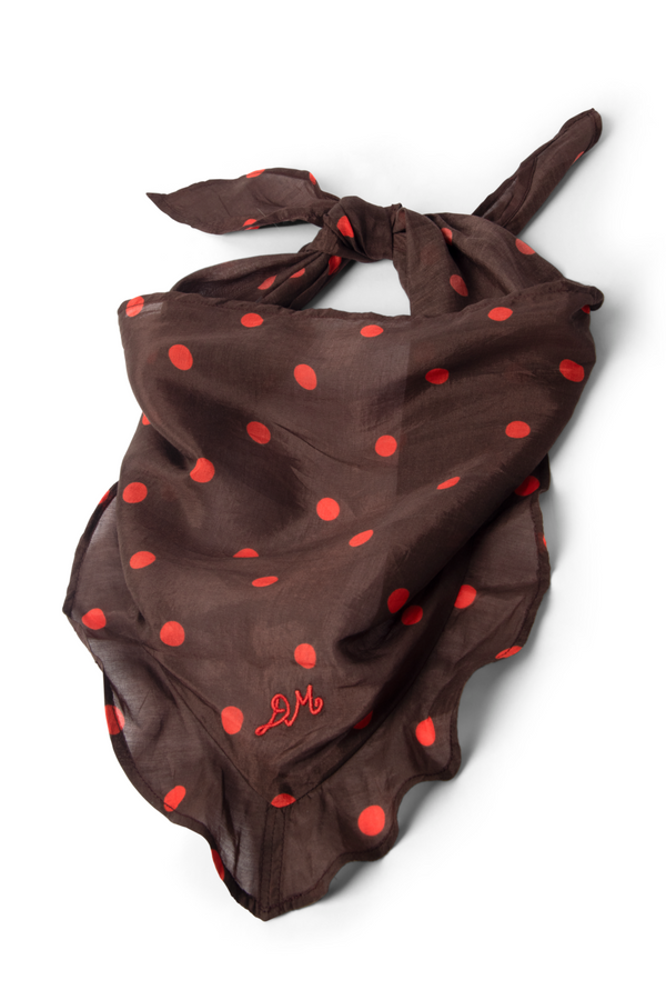 Damson Madder Sheer Spot Headscarf