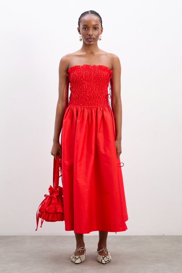 Damson Madder Sita Multiway Midi Dress - Red