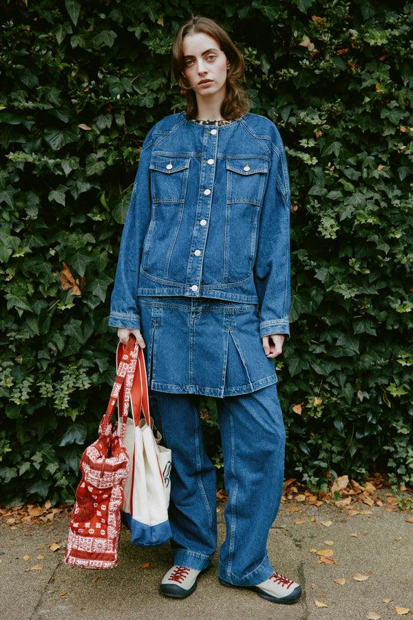 Damson Madder Sloane Skirt - Texas Wash & Embroidery