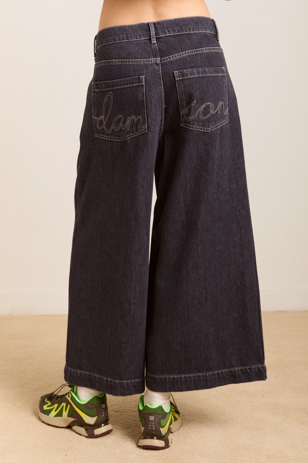 Damson Madder Soft Denim Pleated Marj Culottes