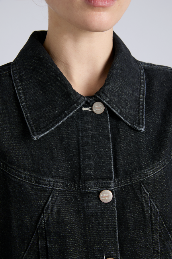 Damson Madder Stevie Shacket - Washed Black