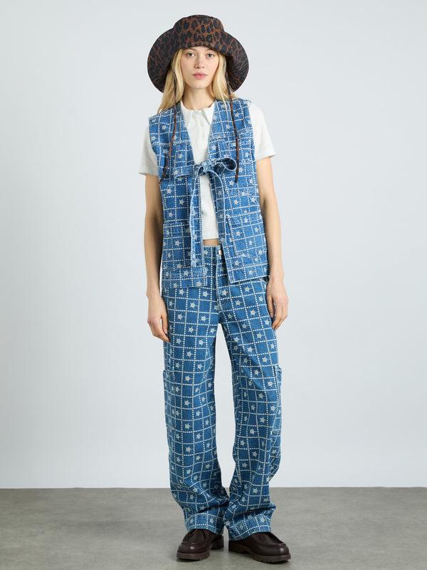 Damson Madder Sunhat In Dark Leopard