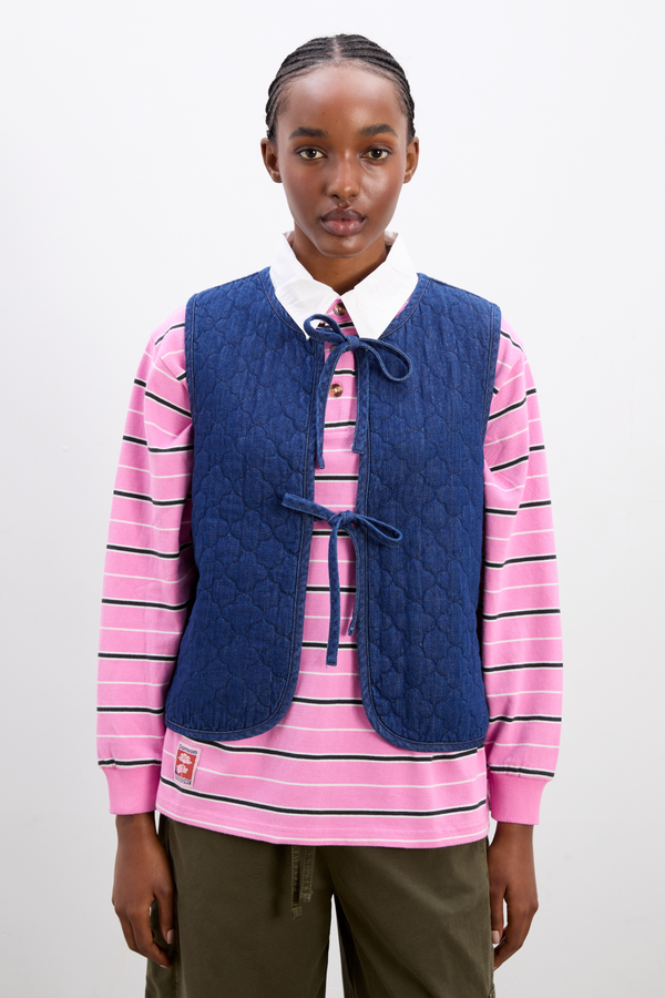 damson madder tilly gilet - denim