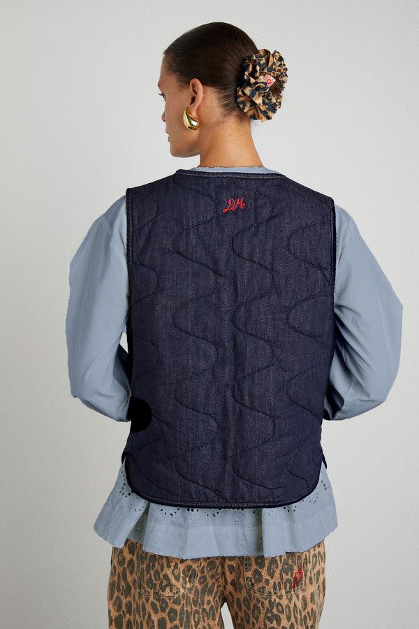 Damson Madder Tilly Gilet - Indigo Denim