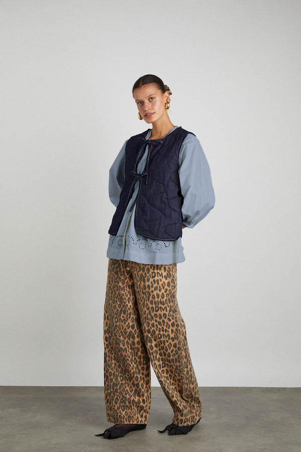 damson madder tilly gilet - indigo denim