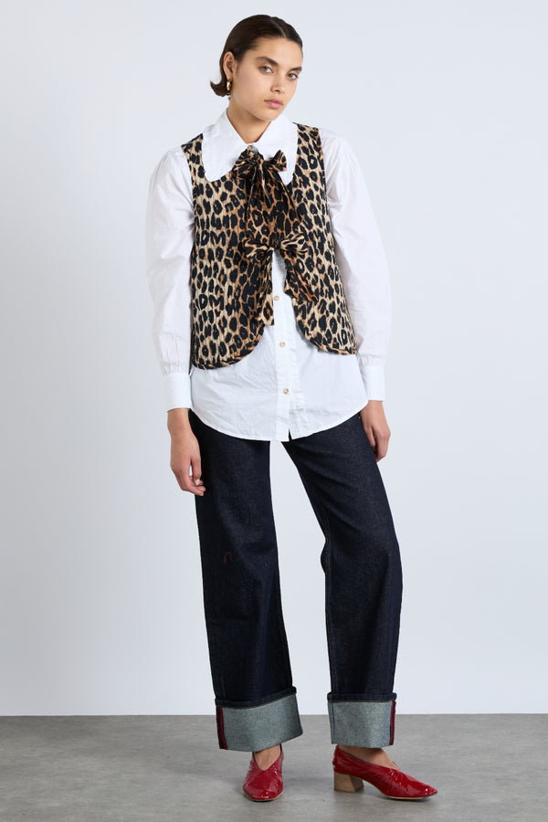 Damson Madder Tilly Gilet - Leopard