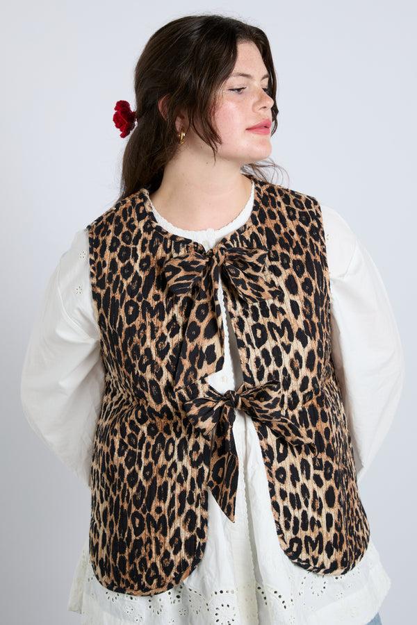 Damson Madder Tilly Gilet - Leopard