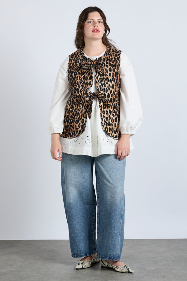 Damson Madder Tilly Gilet - Leopard
