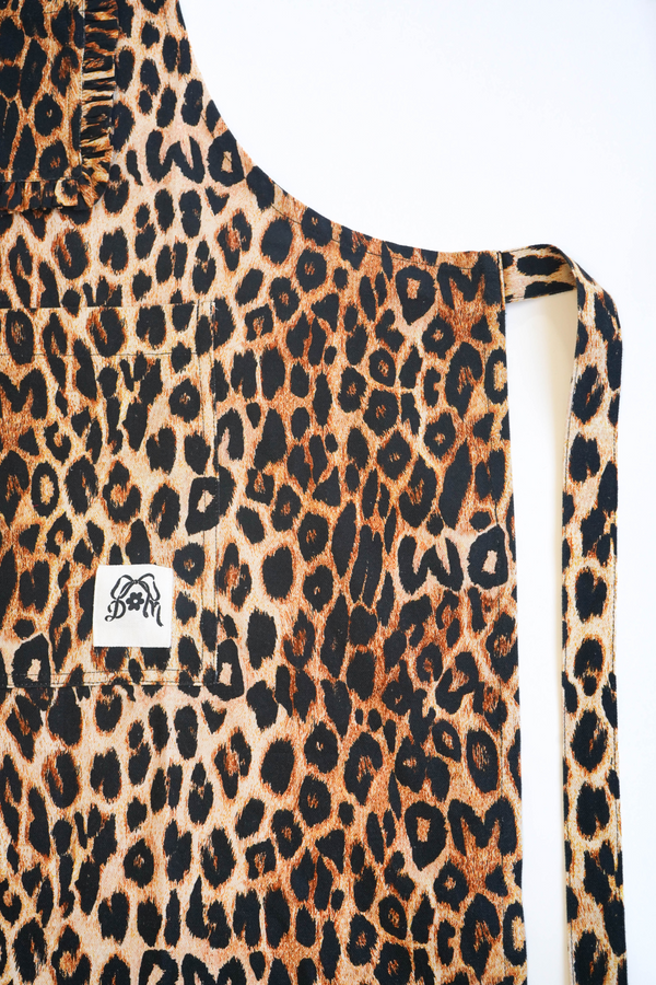 Damson Madder Valerie Apron - Leopard