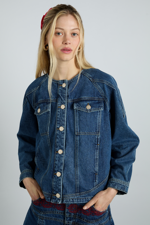 damson madder vanessa jacket - texas wash