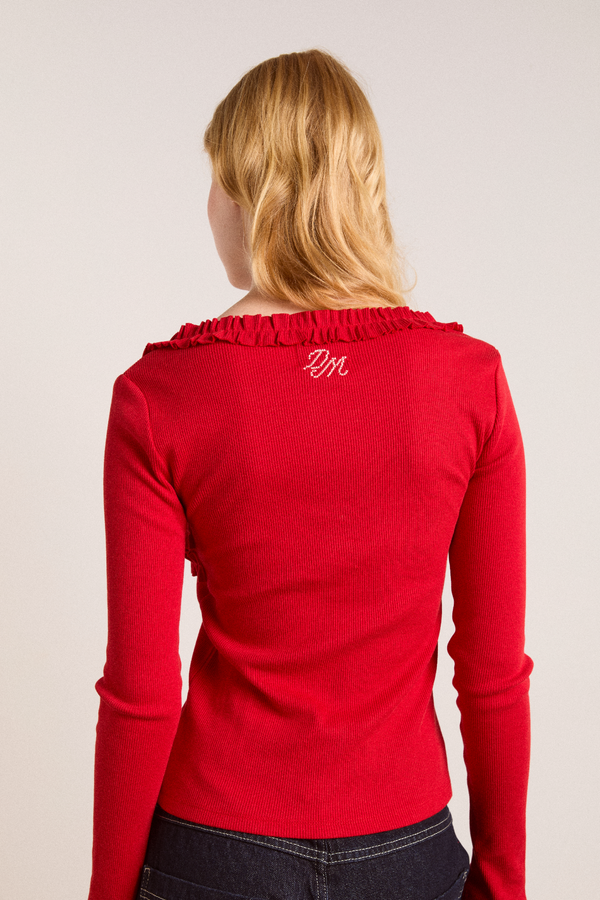 Damson Madder Varsha Cardigan - Cherry