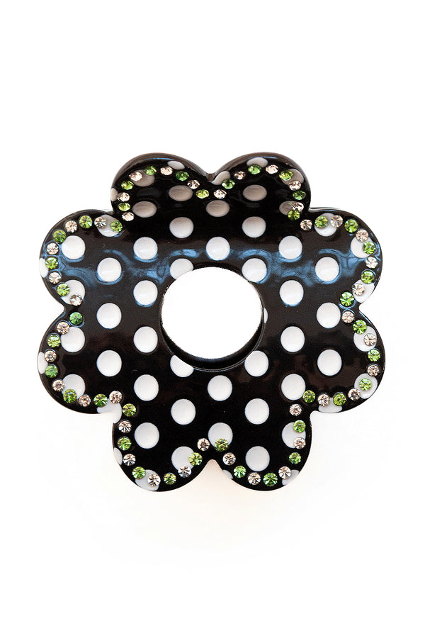 Damson Madder Recycled Acetate Daisy Spot Hair Clip