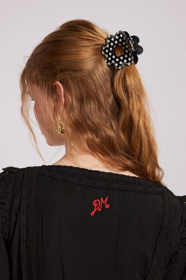 Damson Madder Recycled Acetate Daisy Spot Hair Clip