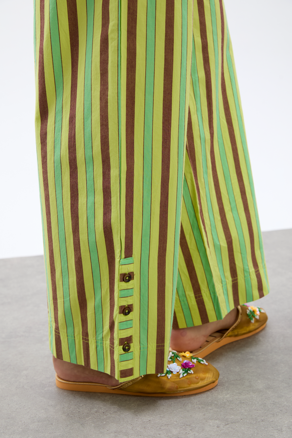 Damson Madder Ritik Trousers - Tropical Business Stripe
