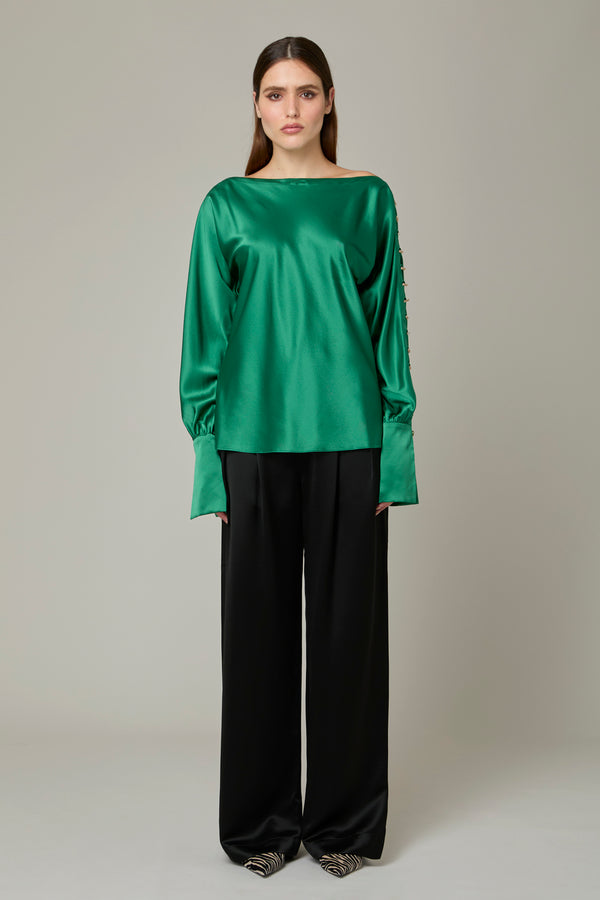 danamé DANIELLE TOP Forest green