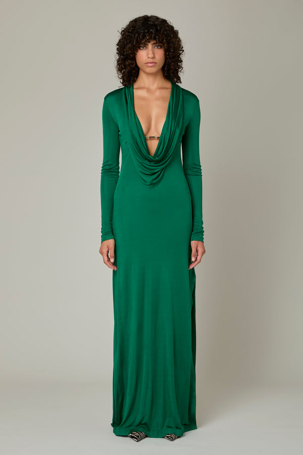 danamé ELEANOR MAXI DRESS Forest green