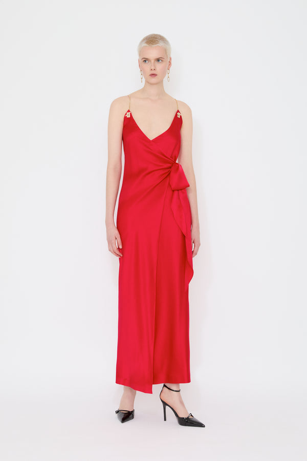 danamé ELIANA DRESS Bright red