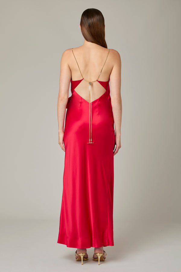 Danamé ELIANA DRESS Burgundy Red