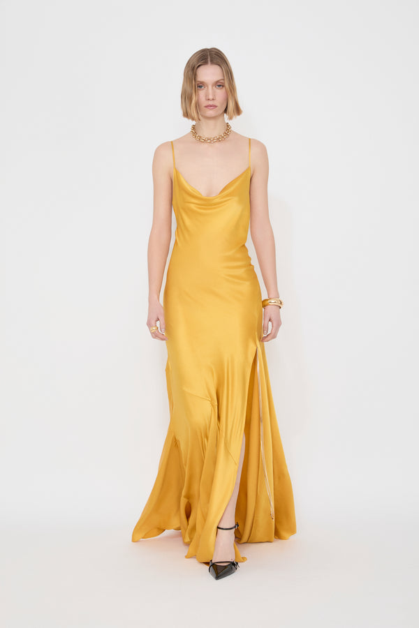 danamé GABRIELLE DRESS Mustard yellow