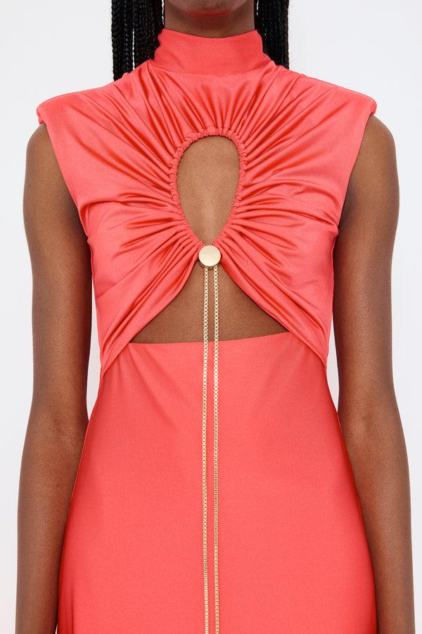 Danamé GENIS DRESS Pinkish Red