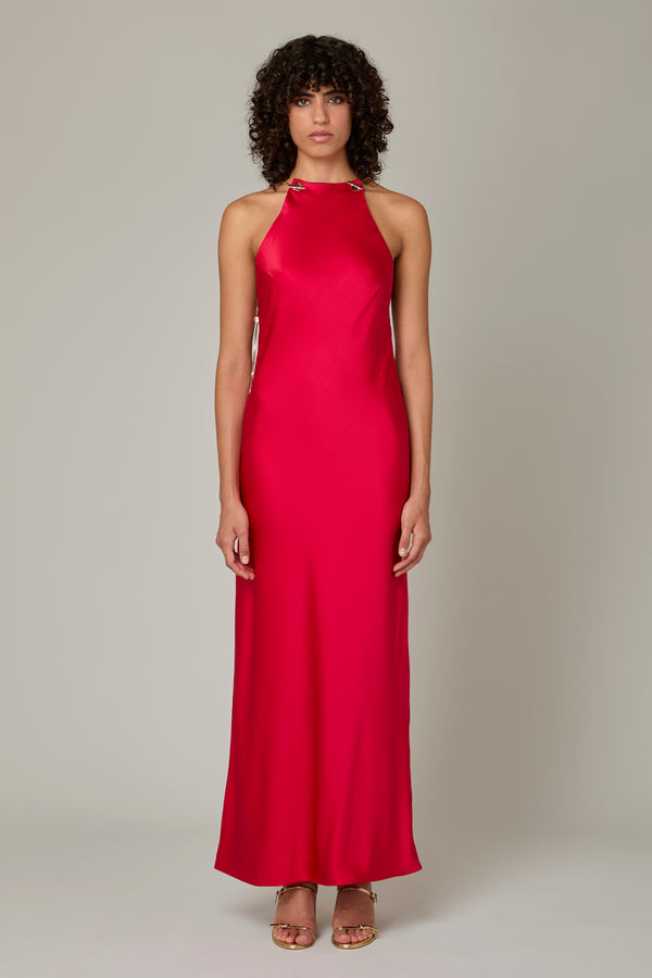 danamé JOY DRESS Burgundy red