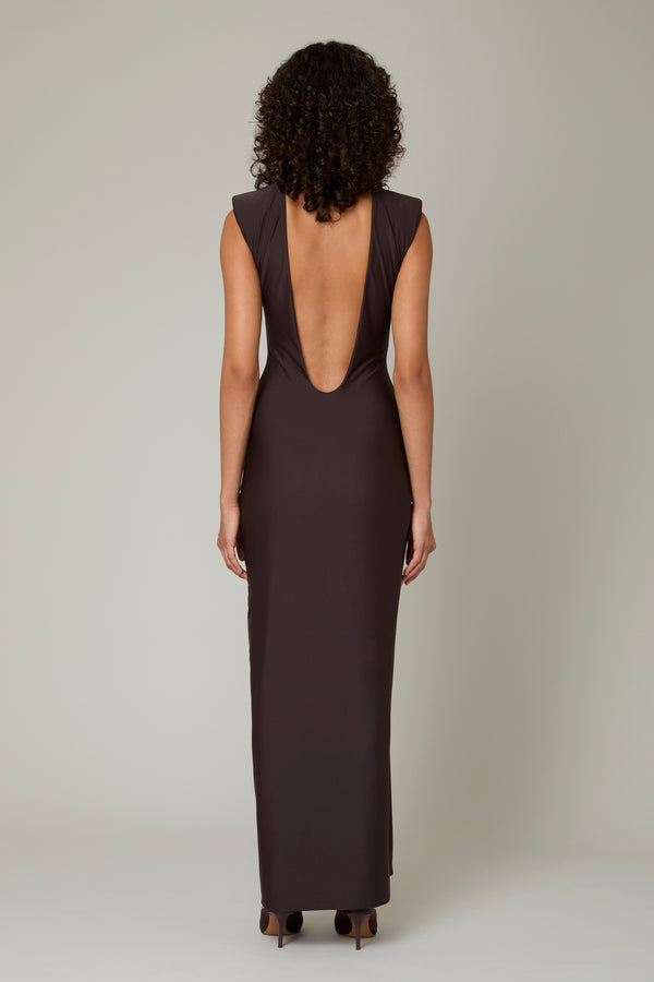 Danamé JUNIPER DRESS Dark Chocolate