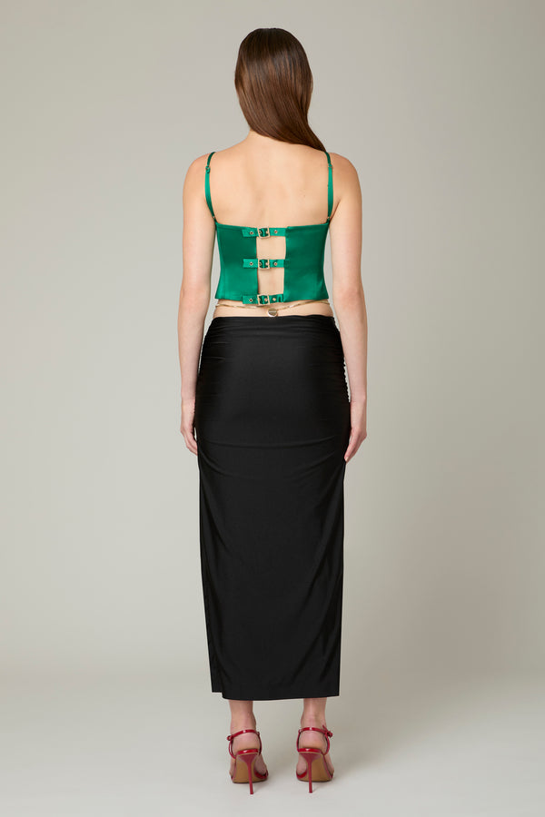 Danamé LOUISE TOP Forest Green