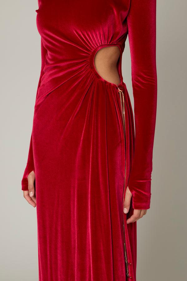Danamé OCTAVIA DRESS Ruby Red