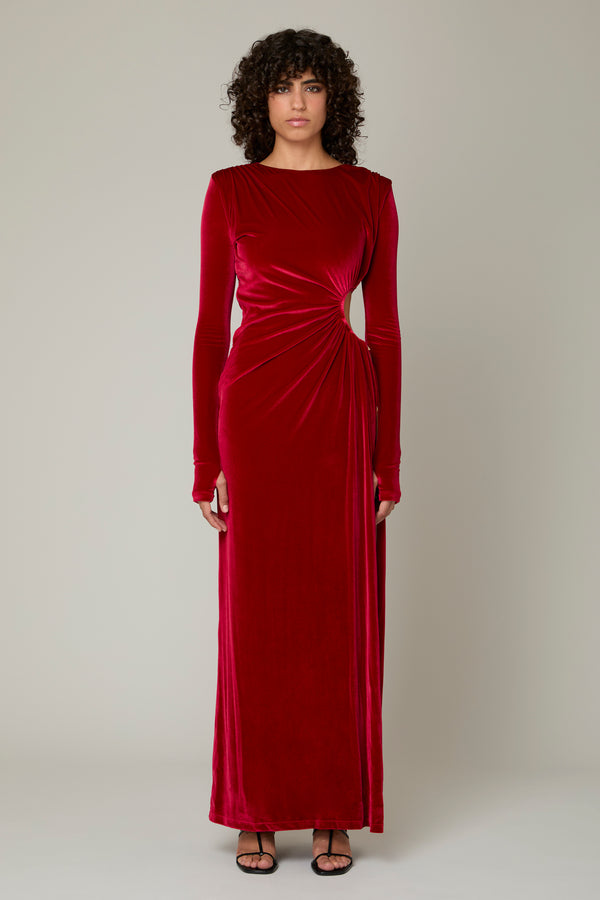 danamé OCTAVIA DRESS Ruby red