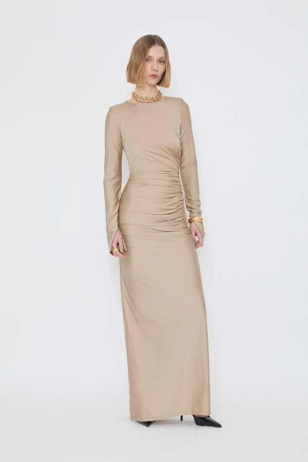 danamé ROMANE DRESS Light sand