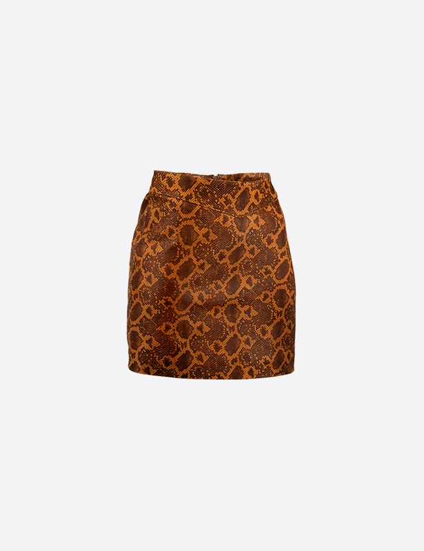 Dancassab DANCASSAB Eartha Engraved Python Brown