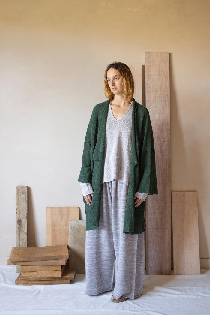 Daniel Andresen Belel Loose Fit Kimono Style Cardigan Pine