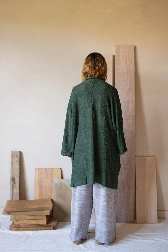 Daniel Andresen Belel Loose Fit Kimono Style Cardigan Pine